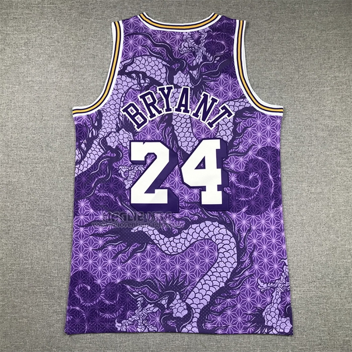 Maglia
 Kobe Bryant NO 24 Los Angeles Lakers Throwback Asian Heritage 1996-97 Viola
